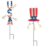 Mud Pie 26 41900124x Americana Yard Stake - 2 Styles