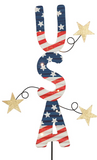 Mud Pie 26 41900124x Americana Yard Stake - 2 Styles