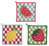 Mud Pie 26 42020030x Fruit Trivets - 3 Styles