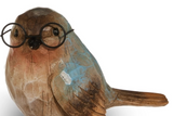 Raz Imports 26 4611094x Carved Birds with Glasses - 4 Styles