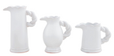 Mud Pie 26 47700436x Twisted Handle Pitcher Vase - 3 Sizes