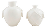 Mud Pie 26 47700452x White Bamboo Vase - 2 Styles
