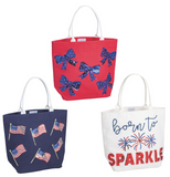 Mud Pie 26 82160085x Americana Sparkle Tote - 3 Styles