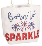 Mud Pie 26 82160085x Americana Sparkle Tote - 3 Styles