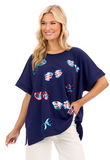 Mud Pie 26 85100249x Americana Sparkle Top - 3 Styles