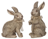 Transpac 26 TS02847x Resin Gold Bunnies Gold Bow - 2 Styles