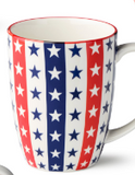 Certified Intl 26 44515 Stars & Stripes Pad Print Mugs - 6 Styles
