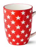 Certified Intl 26 44515 Stars & Stripes Pad Print Mugs - 6 Styles