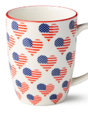 Certified Intl 26 44515 Stars & Stripes Pad Print Mugs - 6 Styles