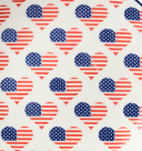 Certified Intl 26 44514 Stars & Stripes Pad Print Salad Plate - 6 Styles