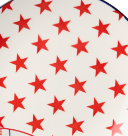 Certified Intl 26 44514 Stars & Stripes Pad Print Salad Plate - 6 Styles