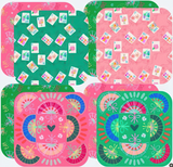 KEVA 26 CBxx-C Leather Coasters, 3.5in Set of 4 - 5 Styles