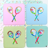 KEVA 26 CBxx-C Leather Coasters, 3.5in Set of 4 - 5 Styles