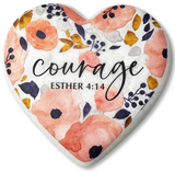 Dicksons Gifts 26 4055x Heart Resin Stone Floral 2.25in - 9 Styles