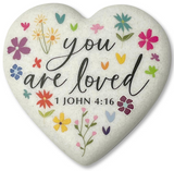 Dicksons Gifts 26 4055x Heart Resin Stone Floral 2.25in - 9 Styles