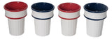 Transpac 26 TS01321x Dolomite Americana Waffle Cone Cup - 2 Colors