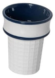 Transpac 26 TS01321x Dolomite Americana Waffle Cone Cup - 2 Colors