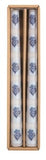 Mud Pie 26 49800276x Block Print Taper Candle Set - 4 Styles