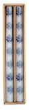 Mud Pie 26 49800276x Block Print Taper Candle Set - 4 Styles