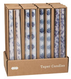 Mud Pie 26 49800276x Block Print Taper Candle Set - 4 Styles