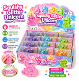Queens Designs 26 SGU4014 Unicorn Squishy Glitter Toy