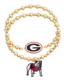Canvas Jewelry 26 27504B-xx Ball Bead Bracelet Set of 2 - 3 Schools