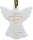 Dicksons Gifts 26 1254X Angel Christmas Ornament - 3 Styles