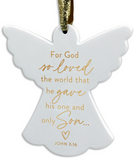 Dicksons Gifts 26 1254X Angel Christmas Ornament - 3 Styles