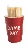 Mud Pie 26 40430047x Tailgate Toothpick Caddy Set - 4 Styles