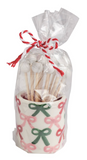 Mud Pie 26 40430049x Bow Toothpick Caddy Set - 4 Styles