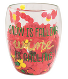 Mud Pie 26 44600158x Holiday Confetti Wine Glass 11oz - 3 Styles