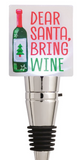 Mud Pie 26 48600273x Holiday Plaque Bottle Stopper - 4 Styles