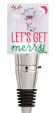 Mud Pie 26 48600273x Holiday Plaque Bottle Stopper - 4 Styles
