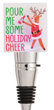 Mud Pie 26 48600273x Holiday Plaque Bottle Stopper - 4 Styles