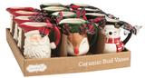 Mud Pie 26 47700505x Christmas Character Bud Vase - 3 Styles