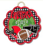 DK Designs 26 H15xx Game Day Scallop Door Hanger - 2 Styles