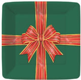 Design Design 26 630-12xx Paper Dessert Plate, Bow-Tied Holiday - 2 Styles
