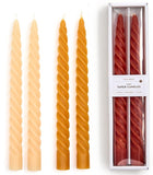 Two's Company 26 55701x Twist Taper Candle Set of 2 - 3 Colors