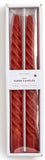 Two's Company 26 55701x Twist Taper Candle Set of 2 - 3 Colors