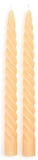 Two's Company 26 55701x Twist Taper Candle Set of 2 - 3 Colors