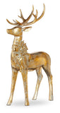 Raz Imports 26 4111101x 16.75" Aged Gold Deer with Bow - 2 Styles