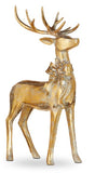 Raz Imports 26 4111101x 16.75" Aged Gold Deer with Bow - 2 Styles