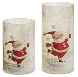 Raz Imports 26 4524788x 8" The Magic of Christmas Skating Santa Container - 2 Sizes