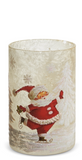 Raz Imports 26 4524788x 8" The Magic of Christmas Skating Santa Container - 2 Sizes