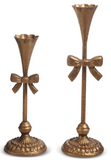 Raz Imports 4559172x 13" Bow Candlestick - 2 Sizes
