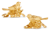 Raz Imports 26 4601619x 7" Gold Bird on Pinecone Branch - 2 Styles
