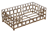 Boston Intl 26 CAD24131 Square Links Guest Caddy Aged Gold