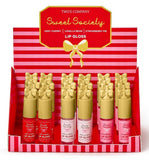 Two's Company 26 55274x Pretty Bow Lip Gloss - 3 Scents