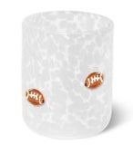 Swig Life 26 S110-GCxx-GWH White Football Charm Glass - 2 Sizes