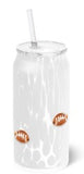 Swig Life 26 S110-GCxx-GWH White Football Charm Glass - 2 Sizes